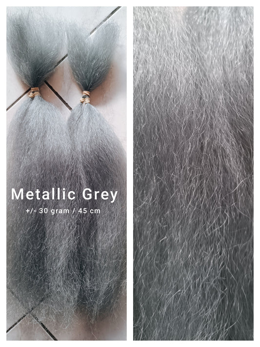 Metallic Grey Yak hair